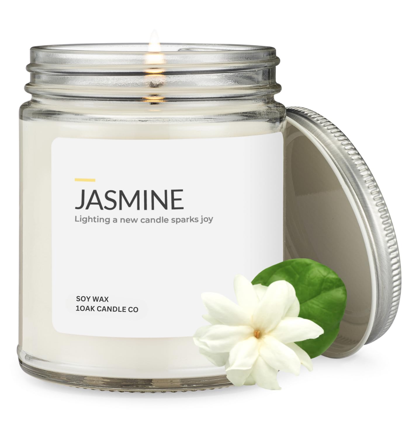 Amazon.com: 1OAK Jasmine Candle - Soy Wax Scented Candles (Jasmine